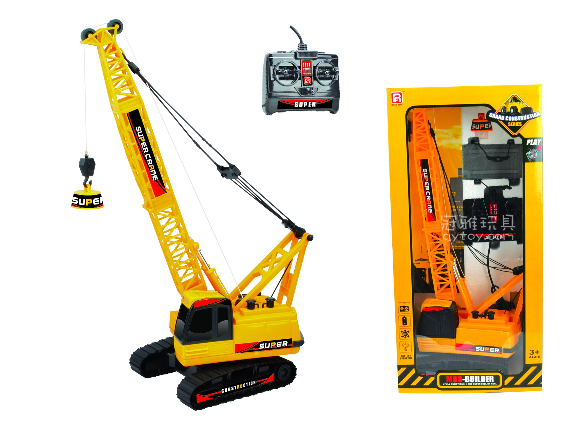 【仿真電動(dòng)線控?zé)艄夤こ誊?chē)玩具建筑器材八通履帶吊臂起重機(jī)吊車(chē)模型】?jī)r(jià)格,廠家,圖片,模型玩具,汕頭市元?jiǎng)?chuàng)廣告-